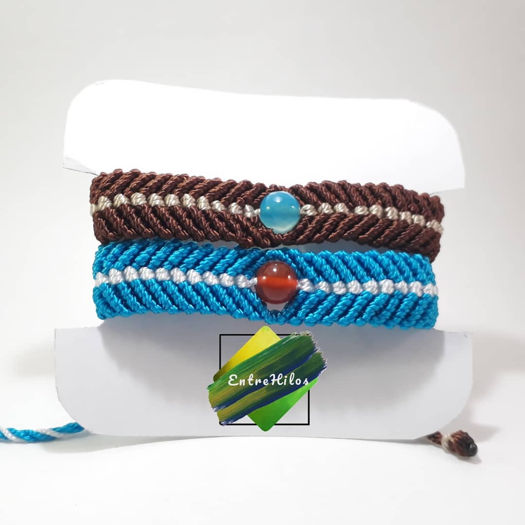 pulsera pareja macramé