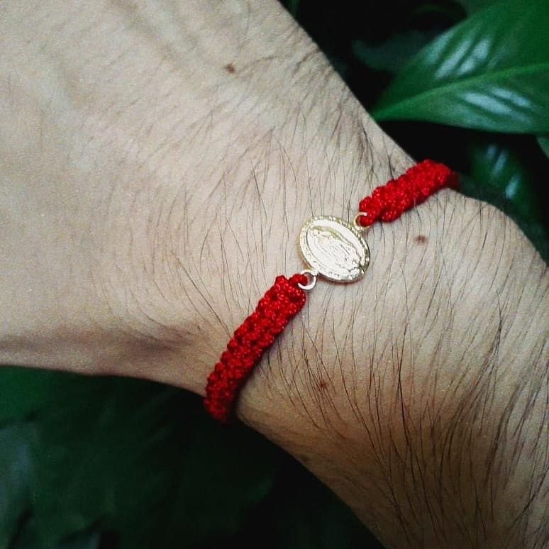 pulsera virgen guadalupe oro